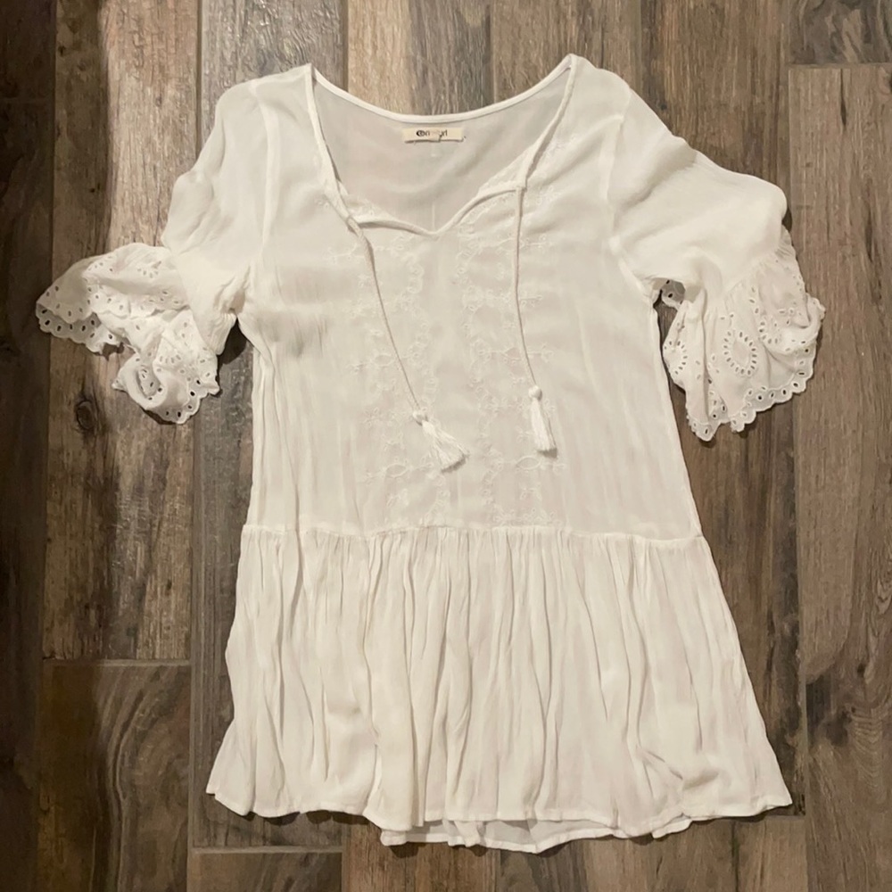 Rip Curl white coverup